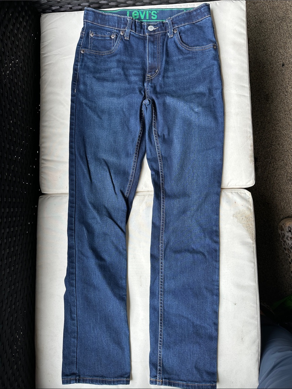Levi's Women's Straight-Leg Jeans in Deep Blue Denim